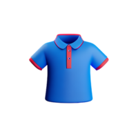 polo shirt 3d rendering icon illustration png