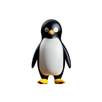 pinguino 3d interpretazione icona illustrazione png