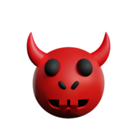 duivel 3d renderen icoon illustratie png