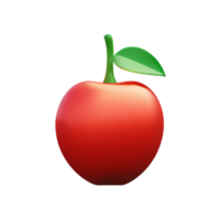 peach 3d rendering icon illustration png