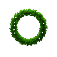 wreath 3d rendering icon illustration png