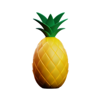 ananas 3d tolkning ikon illustration png