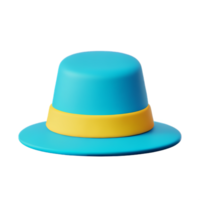 hatt 3d tolkning ikon illustration png