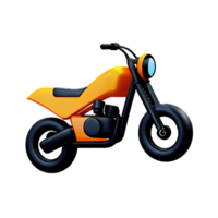 motorcycle 3d rendering icon illustration png