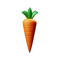 carrot 3d rendering icon illustration png