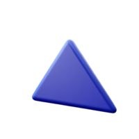 Triangle 3d le rendu icône illustration png