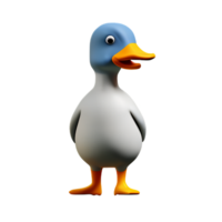 duck 3d rendering icon illustration png