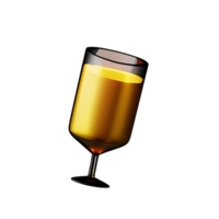 Champagne 3d renderen icoon illustratie png