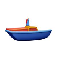 boot 3d renderen icoon illustratie png