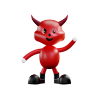 devil 3d rendering icon illustration png