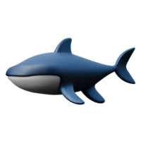 ballena 3d representación icono ilustración png