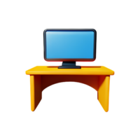 bureau 3d le rendu icône illustration png