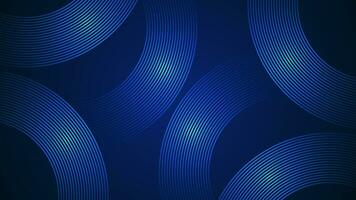 Dark blue simple abstract background with lines in a curved style geometric style as the main element. vector