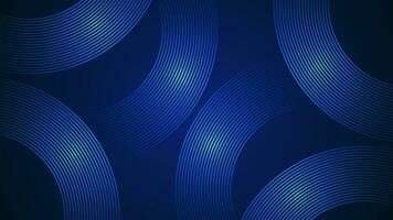 Dark blue simple abstract background with lines in a curved style geometric style as the main element. vector