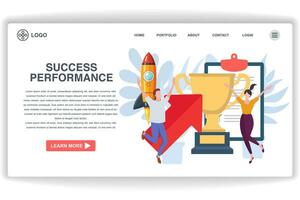 Two women having fun. website page Success Permormance. Modern flat design concept of web page design for website and mobile website vector