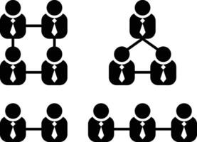 Illustration of business or work relationship vector
