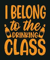 I belong to the drinking class vector