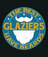The best glaziers have beards vector