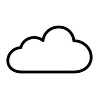 nube icono vector logo modelo