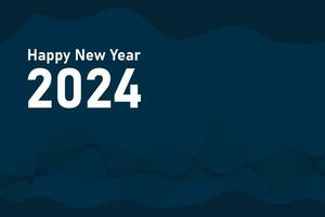 2024 number for Happy New Year vector