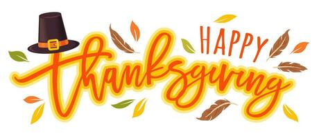 Happy Thanksgiving day. Vector illustration.