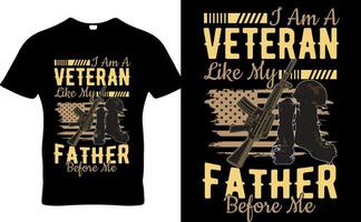 Veteran usa vector t-shirt design