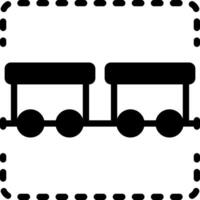 solid icon for wagon vector
