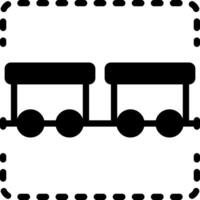 solid icon for wagon vector