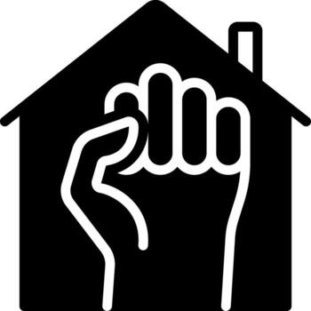 solid icon for occupied vector