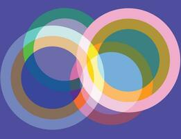 Colorful circle template background vector