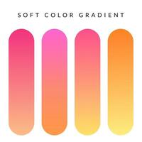 Soft Gradient Color. soft color palette. pastel colors. vector