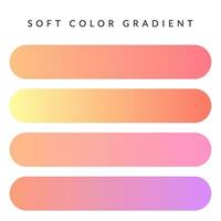 suave degradado color. suave color paleta. pastel colores. vector