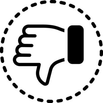 solid icon for negative vector