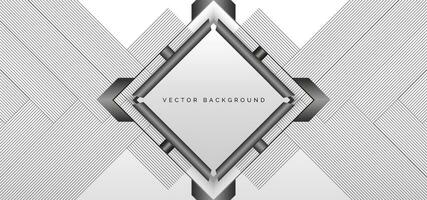 resumen oscuro negro y plata geométrico antecedentes diseño vector