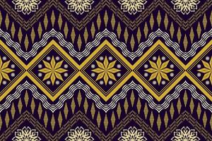 Geometric ethnic oriental traditional art pattern.Figure tribal embroidery style.Design for background,wallpaper,clothing,wrapping,fabric,element,,vector illustration. vector