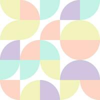 Pattern of geometric elements in pastel color modern style for background design, print, social networks, packaging, textile, web. vector