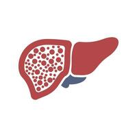 Liver medical logo vector template illustration