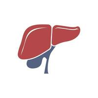 Liver medical logo vector template illustration