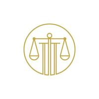 Lawyer logo design icon element with creative modern concept vector