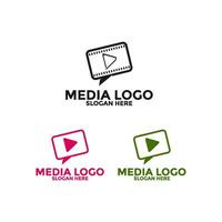 Play Media Button Symbol Logo Icon Vector