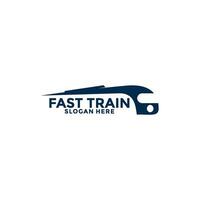 Train logo vector illustration design.fast train logo.High speed train logo icon template