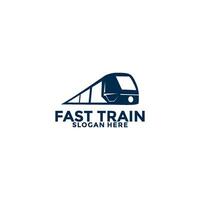 Train logo vector illustration design.fast train logo.High speed train logo icon template