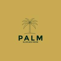 Palm tree logo design vector, Creative Palm leaf logo template vector