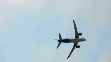 Takeoff of a passenger airplane video