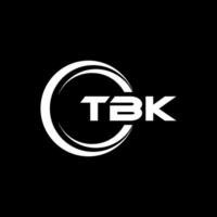 TBK Letter Logo Design, Inspiration for a Unique Identity. Modern Elegance and Creative Design. Watermark Your Success with the Striking this Logo. vector