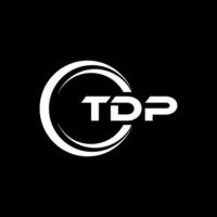 TDP Letter Logo Design, Inspiration for a Unique Identity. Modern Elegance and Creative Design. Watermark Your Success with the Striking this Logo. vector