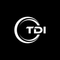 tdi letra logo diseño, inspiración para un único identidad. moderno elegancia y creativo diseño. filigrana tu éxito con el sorprendentes esta logo. vector