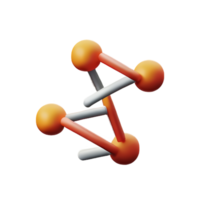 DNA 3d Rendern Symbol Illustration png