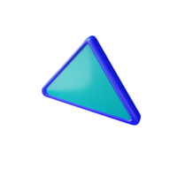 Dreieck 3d Rendern Symbol Illustration png