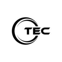 TEC Letter Logo Design, Inspiration for a Unique Identity. Modern Elegance and Creative Design. Watermark Your Success with the Striking this Logo. vector